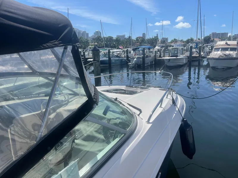 Slide: The Image of 2011 Sea Ray Sundancer 280 docked in sunny marina. - 8