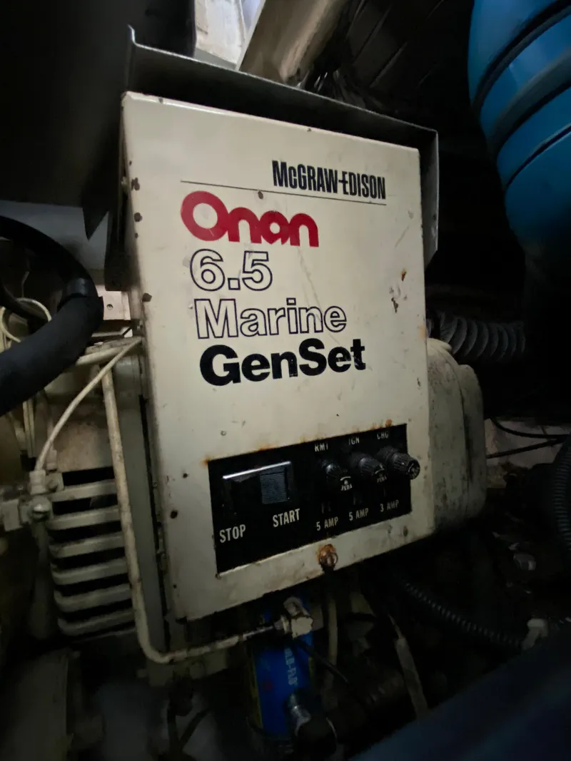 Slide: The Image of 1984 Trojan 10 Meter Sedan Onan 6.5 Marine GenSet generator - 40