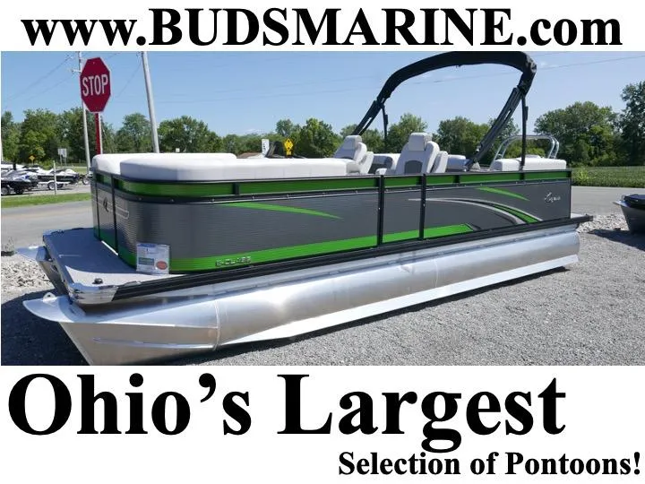 Slide: The Image of 2023 Qwest E-Class 822 RLS LTZ pontoon boat at Bud's Marine, Ohio's largest selection. - 0