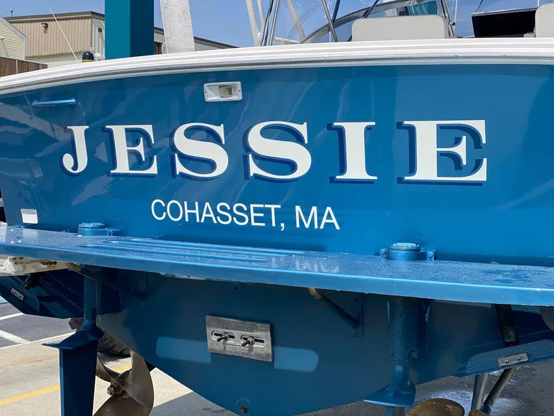 Slide: The Image of Blue 1995 Blackfin 29-2 Combi boat named "Jessie" in Cohasset, MA. - 3