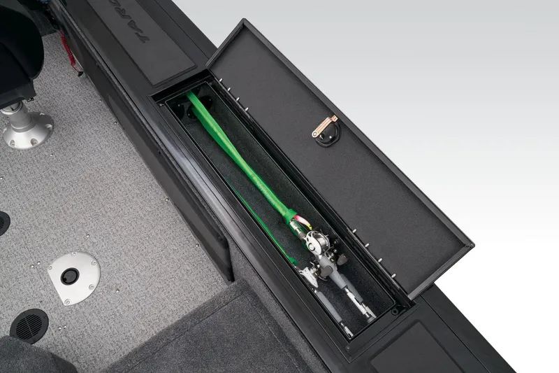 Slide: The Image of 2023 Tracker Targa V-19 WT fishing rod storage compartment. - 46