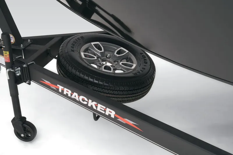 Slide: The Image of 2023 Tracker Targa V-19 WT boat trailer with spare tire. - 15