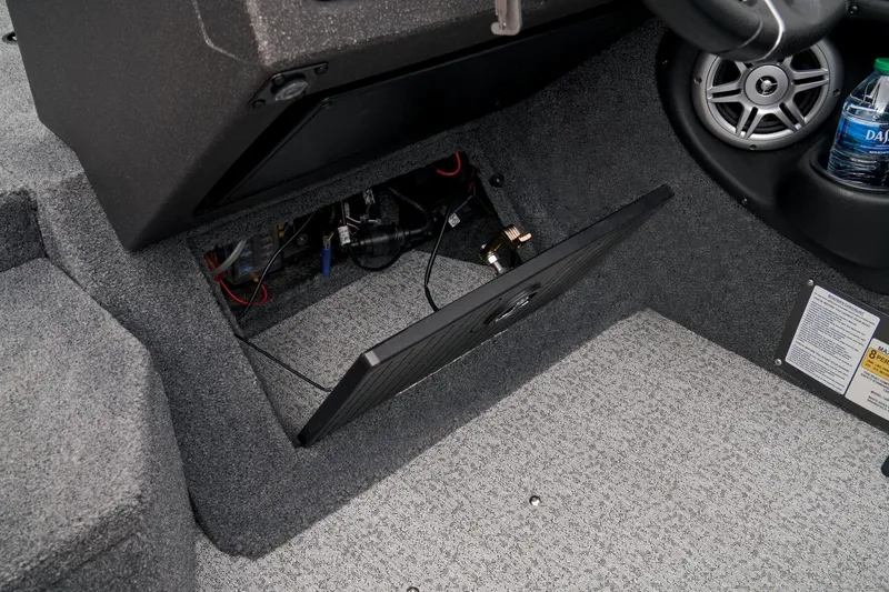 Slide: The Image of 2023 Tracker Targa V-19 WT boat interior storage compartment. - 49