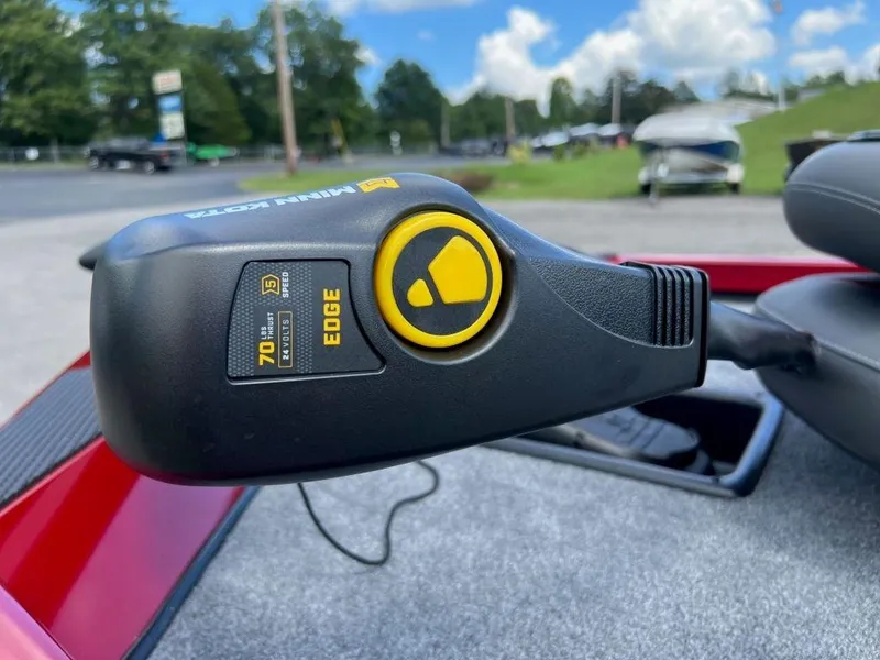 Slide: The Image of Close-up of 2023 Ranger RT188 boat control panel with Minn Kota Edge motor. - 5