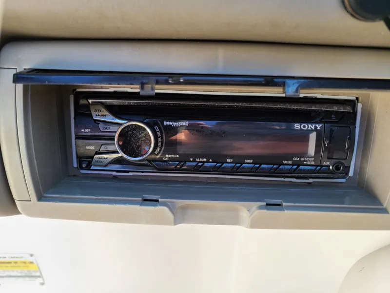Slide: The Image of Sony car stereo installed in a 2003 Crownline 230BR boat. - 26