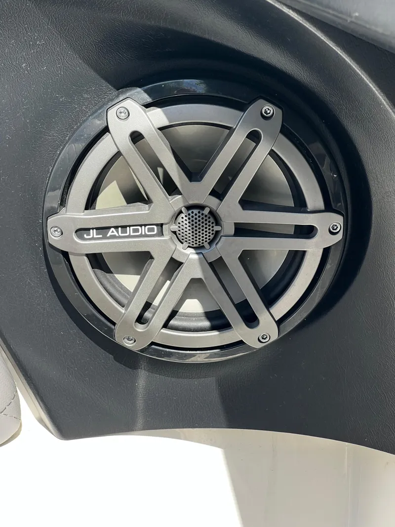 Slide: The Image of JL Audio speaker on a 2014 MasterCraft X-55 boat. - 22