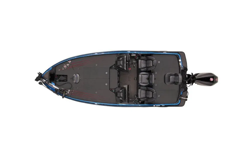 Slide: The Image of 2023 Nitro Z21 XL boat interior with steering wheel and control panel. - 5