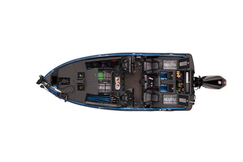Slide: The Image of 2023 Nitro Z21 XL boat interior with sleek seating and modern design. - 6