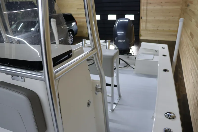 Slide: The Image of 2023 May-Craft 23 Cape Classic boat interior with Yamaha 200 outboard motor. - 8