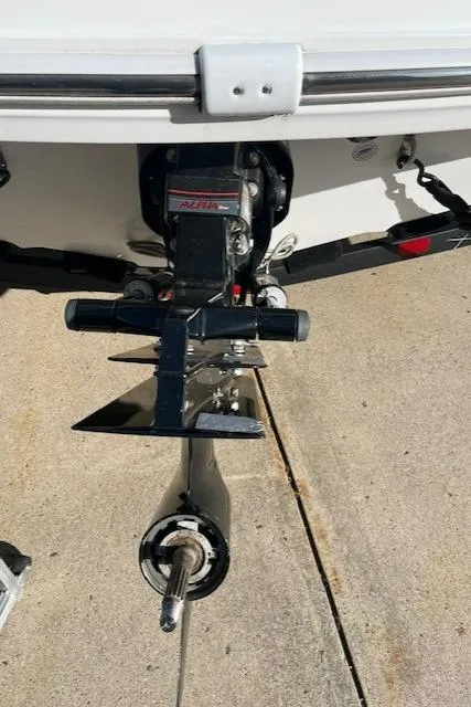 Slide: The Image of 2023 Tahoe 210 Si boat motor and propeller on concrete surface. - 11