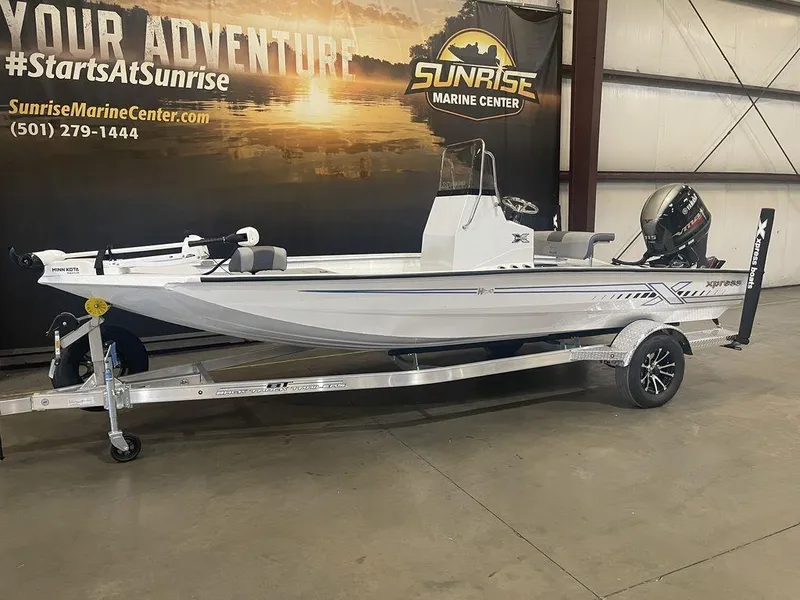 Slide: The Image of 2023 Xpress H190B boat on trailer at Sunrise Marine Center. - 20