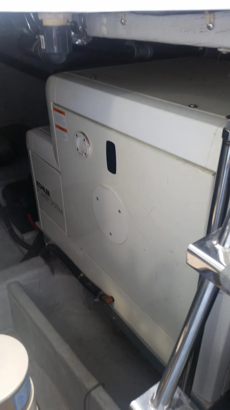 Slide: The Image of Engine compartment of a 1999 Carver 530 Voyager Pilothouse yacht. - 42