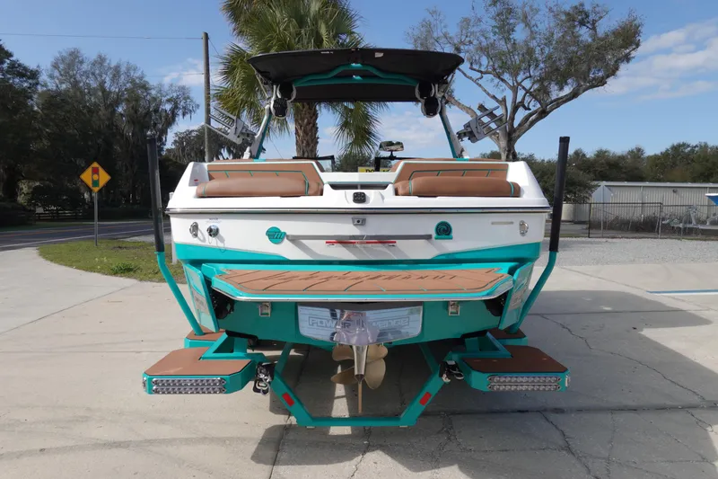 Slide: The Image of 2023 Malibu Wakesetter 23 LSV boat rear view - 24