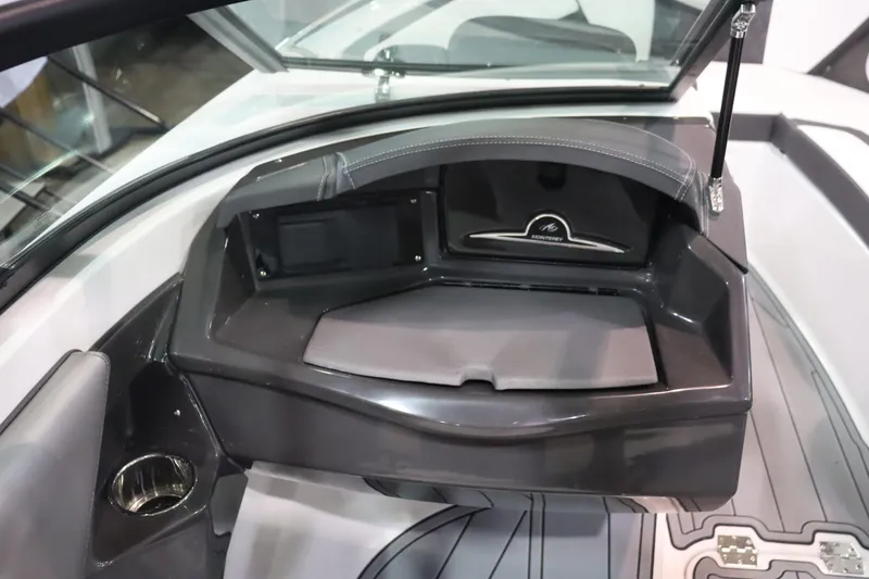 Slide: The Image of 2023 Monterey 238 Super Sport boat interior storage compartment. - 9