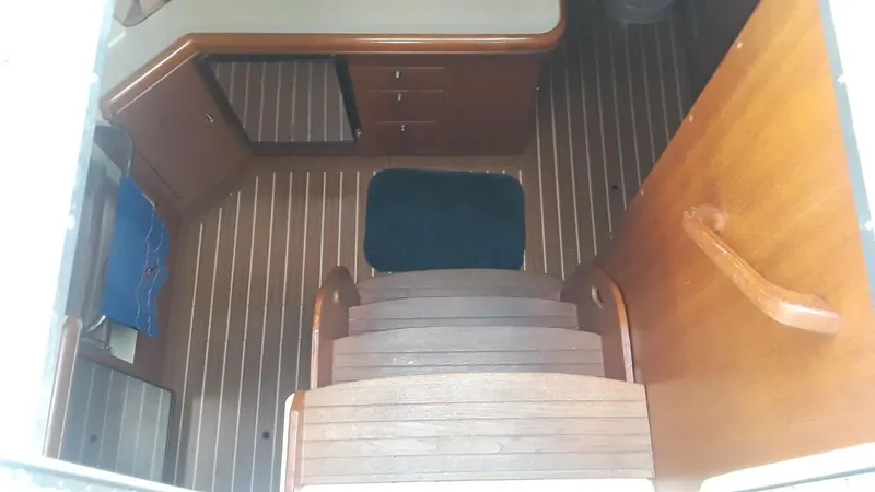 Slide: The Image of Looking down ladderway - 14