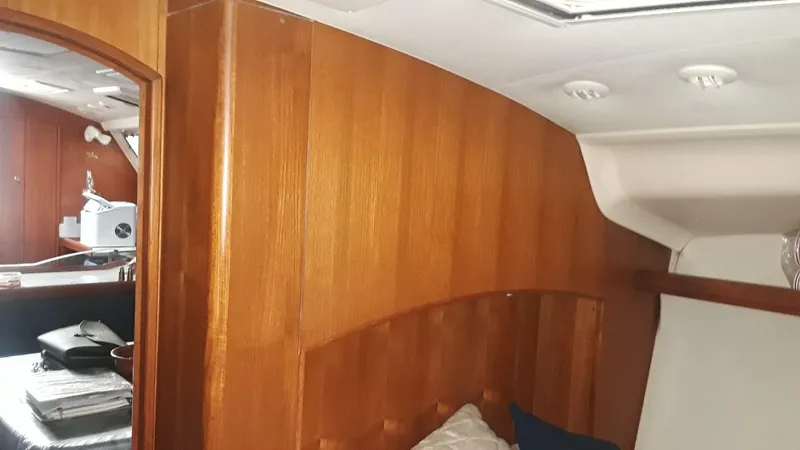 Slide: The Image of Teak bulkhead at rear of pullman berth - 32