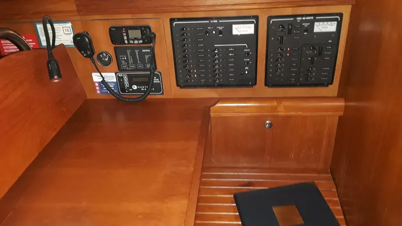 Slide: The Image of Chart table and electrical panel controls - 33