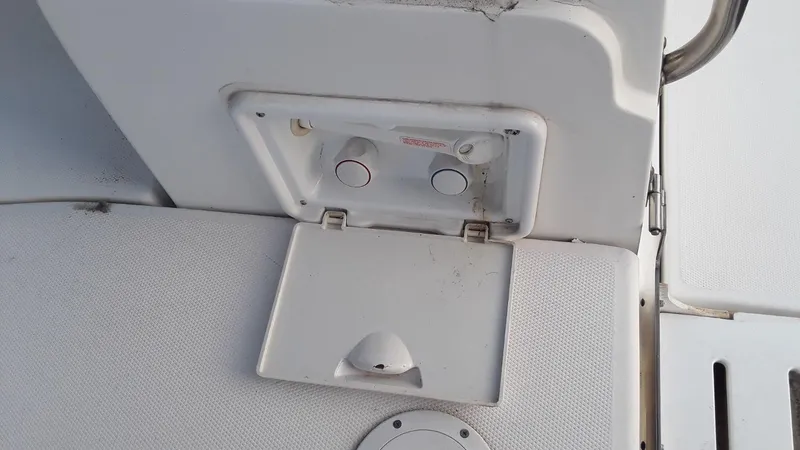 Slide: The Image of Cockpit shower controls in open transom - 41