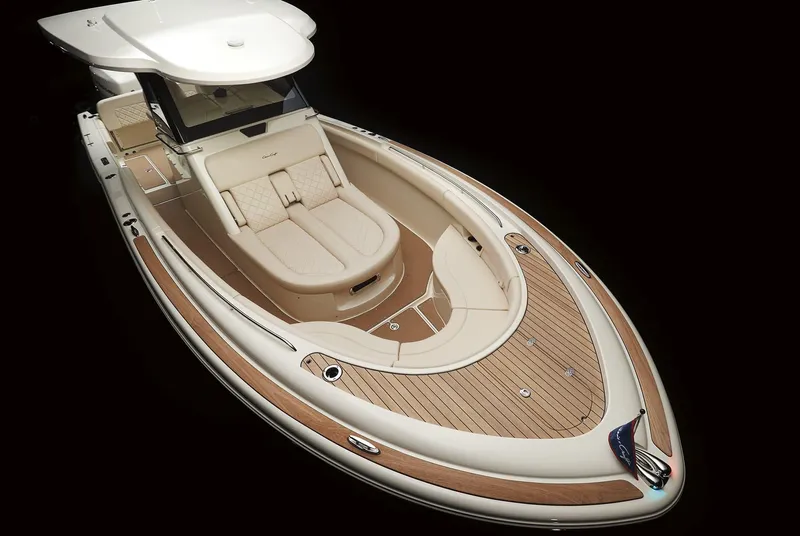 Slide: The Image of 2025 Chris-Craft Catalina 30 boat with elegant design and luxurious seating. - 5