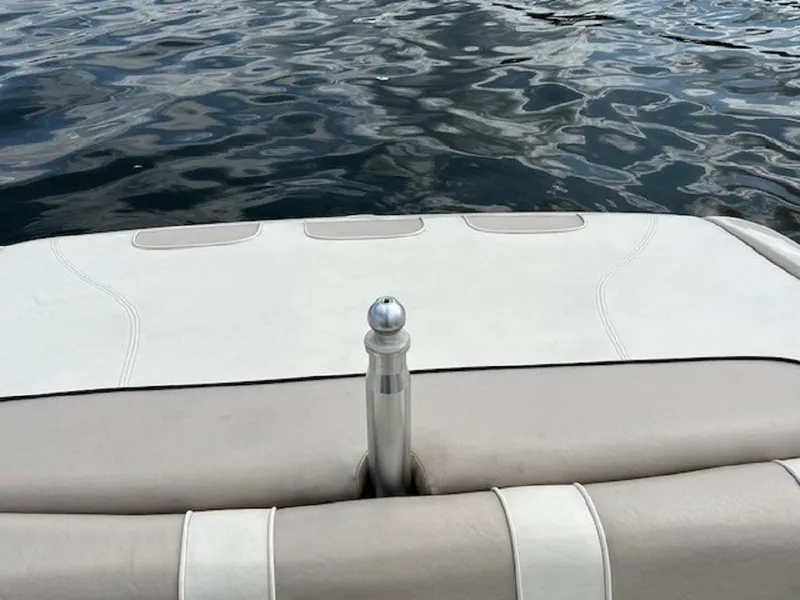 Slide: The Image of Rear view of a 1999 MasterCraft MariStar 210 on the water. - 7