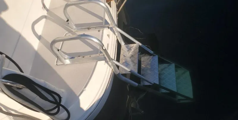 Slide: The Image of Boarding ladder on a 2003 Sea Ray 390 Motor Yacht. - 14