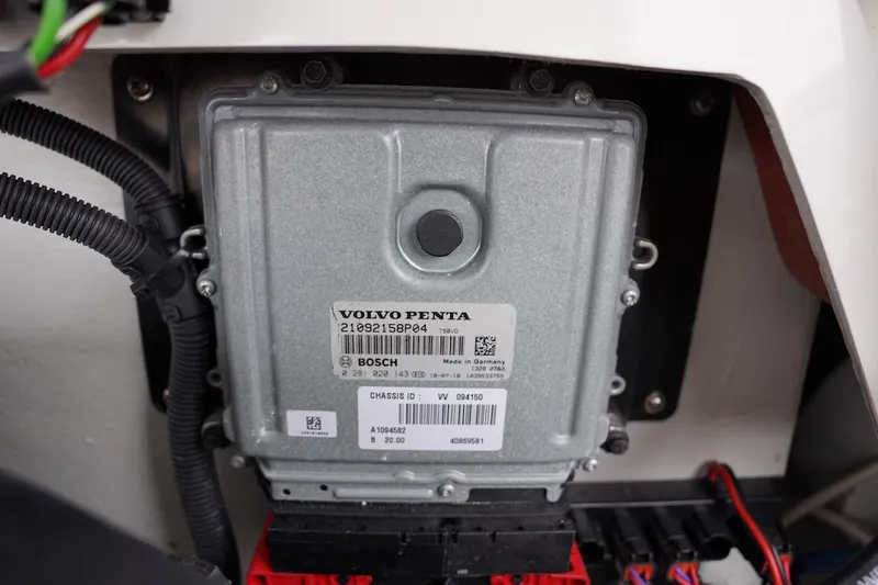 Slide: The Image of Volvo Penta engine component in 2020 Novurania Chase boat. - 26