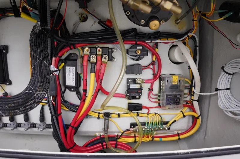 Slide: The Image of Electrical wiring system in a 2020 Novurania Chase boat. - 41
