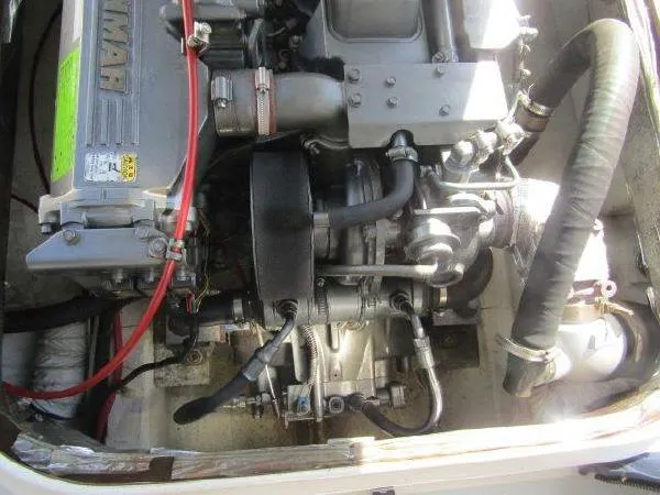 Slide: The Image of Engine compartment of a 2000 Albin Tournament Express boat. - 15
