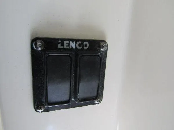Slide: The Image of Lenco switch panel on 2000 Albin Tournament Express boat. - 24