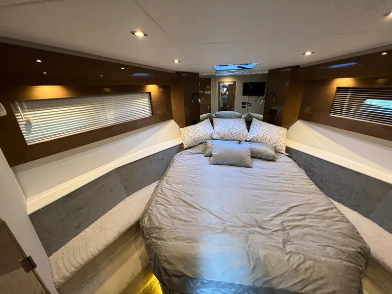 Slide: The Image of Luxurious bedroom interior of 2018 Cruisers Yachts 50 Cantius with modern design. - 40