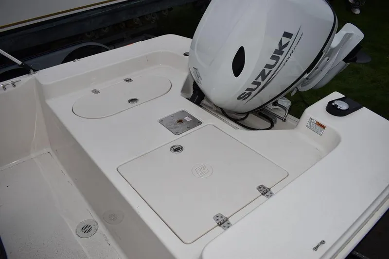 Slide: The Image of 2023 Carolina Skiff 192 JLS boat with Suzuki outboard motor. - 5