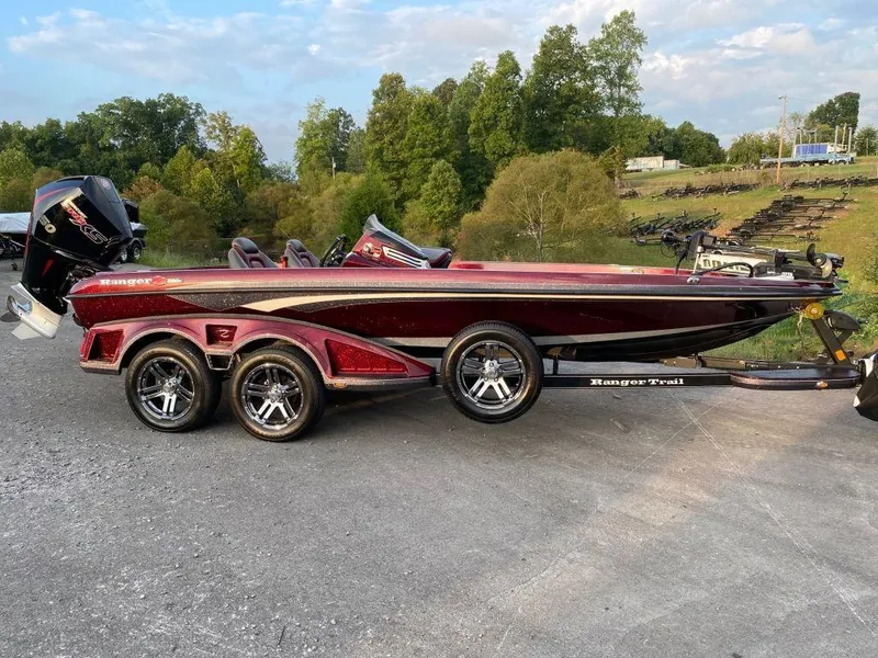 The Image of 2020 Ranger Z520C Ranger Cup boat on trailer, parked outdoors. - 1