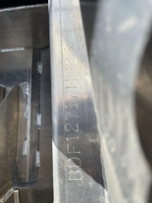 Slide: The Image of Close-up of the 2023 Barletta Cabrio 24 UE serial number. - 32