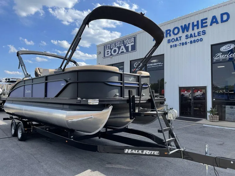 Slide: The Image of 2023 Barletta Cabrio 24 UE pontoon boat at Rowhead Boat Sales dealership. - 45