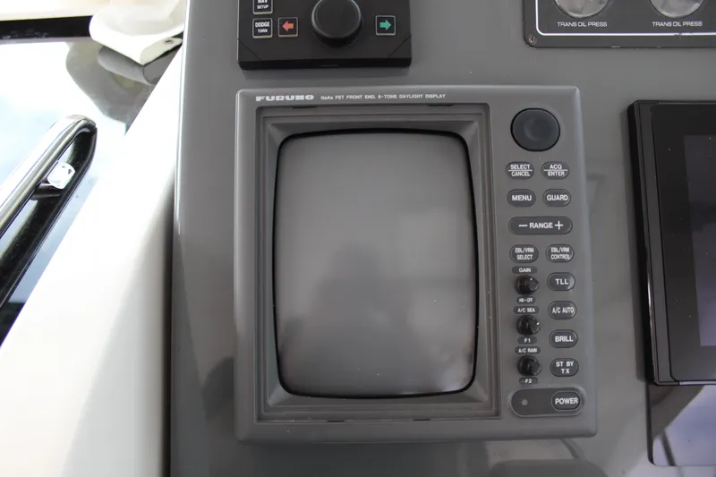 Slide: The Image of Close-up of navigation equipment on a 2002 Tiara Yachts 3800 Open. - 26