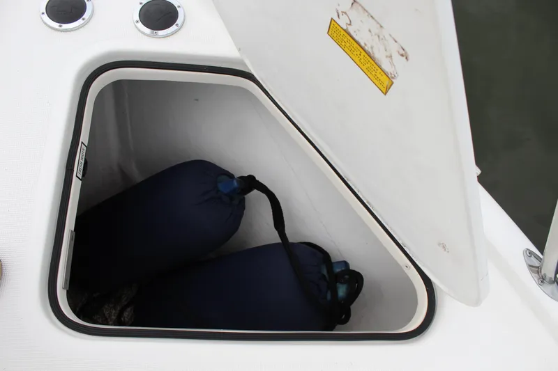 Slide: The Image of Storage compartment on a 2002 Tiara Yachts 3800 Open boat. - 40