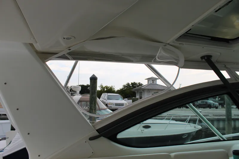 Slide: The Image of 2002 Tiara Yachts 3800 Open interior view at dock. - 44