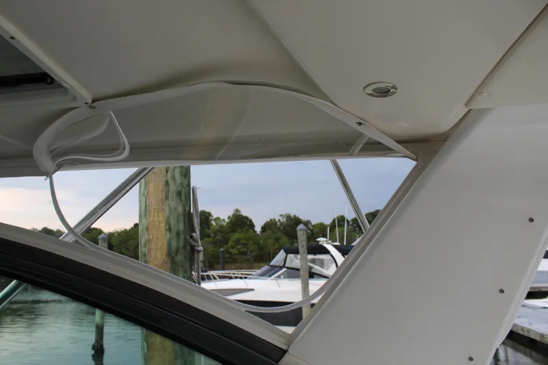 Slide: The Image of 2002 Tiara Yachts 3800 Open at dock, partial interior view. - 45