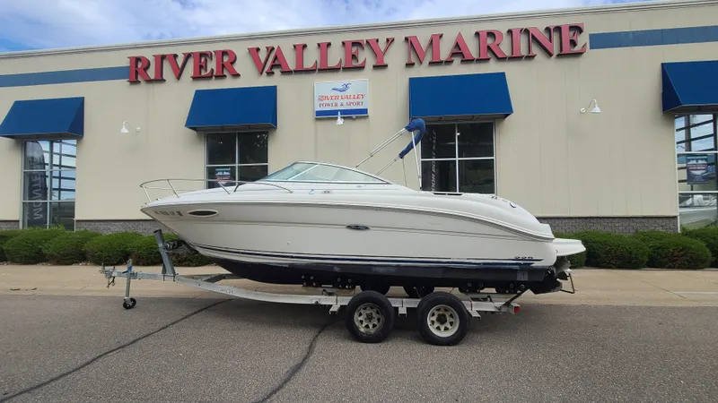 The Image of 2002 Sea Ray 225 Weekender boat on trailer at River Valley Marine. - 1