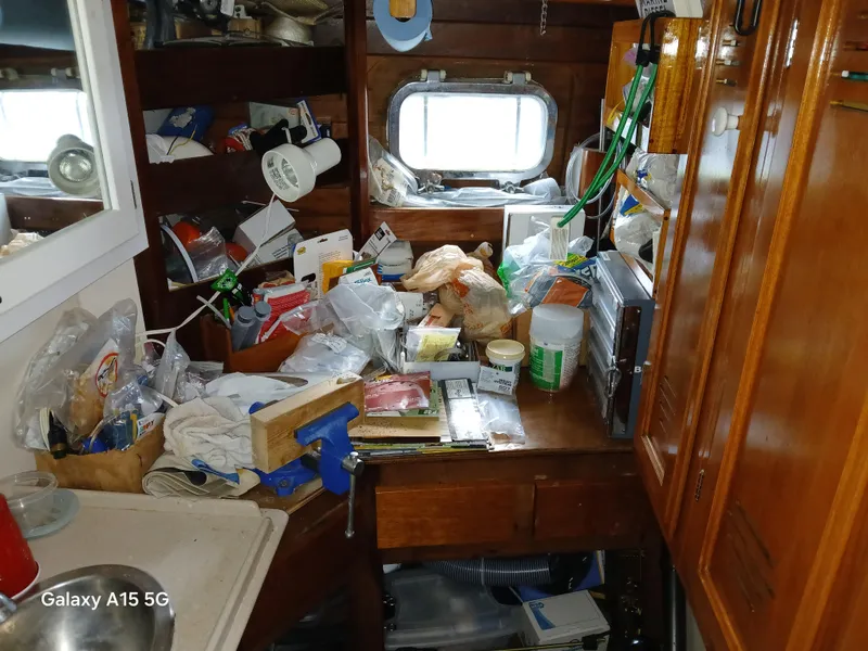 Slide: The Image of aft head converted to work shop - 23