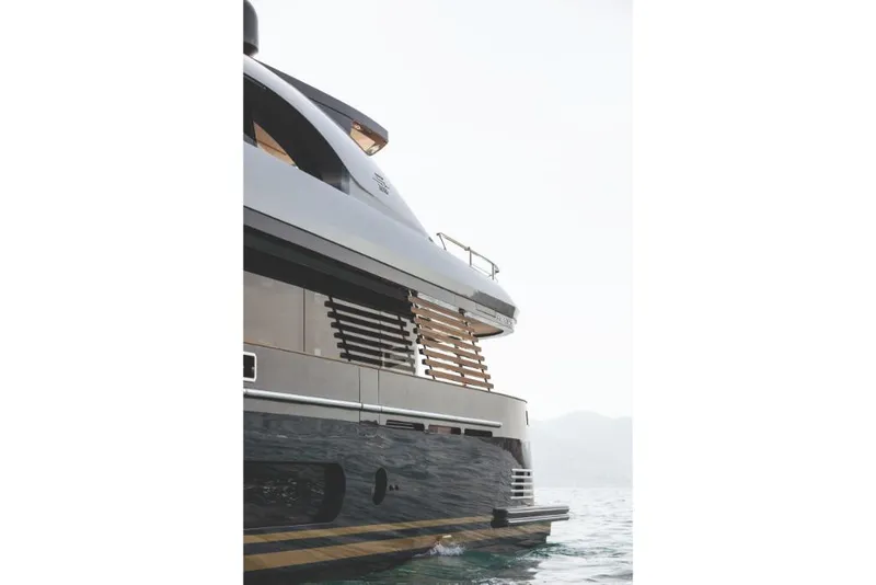 Slide: The Image of 2023 Azimut Magellano 30M yacht on calm waters. - 4