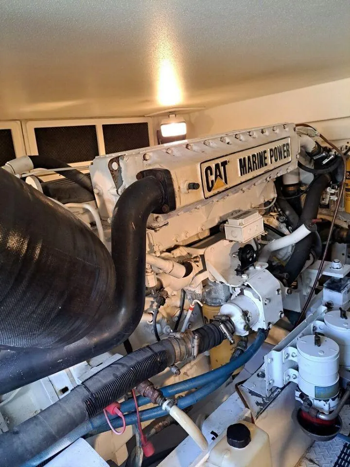 Slide: The Image of CAT Marine Power engine in 2005 Rampage 45 Convertible. - 15