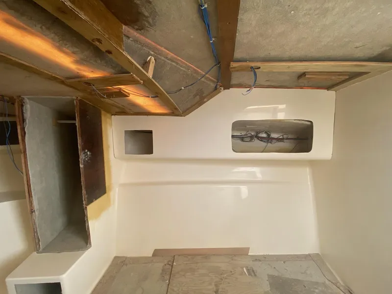 Slide: The Image of Interior construction of 2023 Albemarle 35 Express Coupe boat. - 9