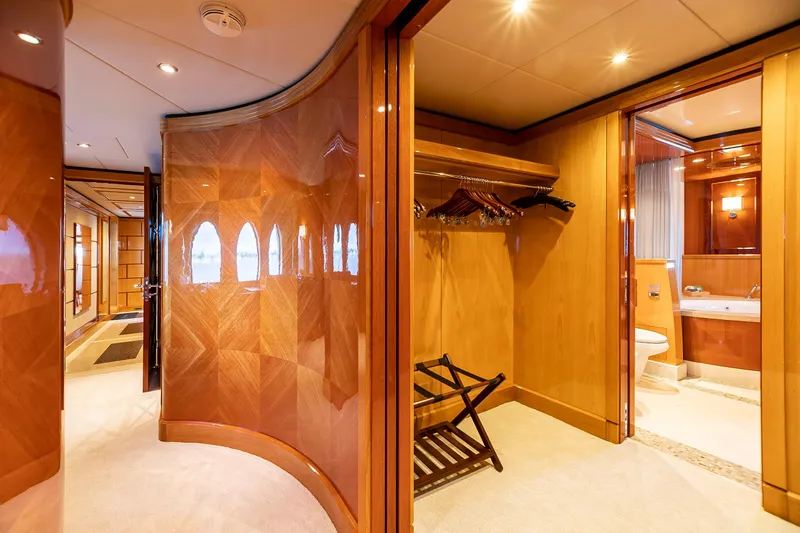 Slide: The Image of Luxurious interior of 2011 Trinity Yachts CUSTOM with elegant wood finishes and spacious layout. - 11