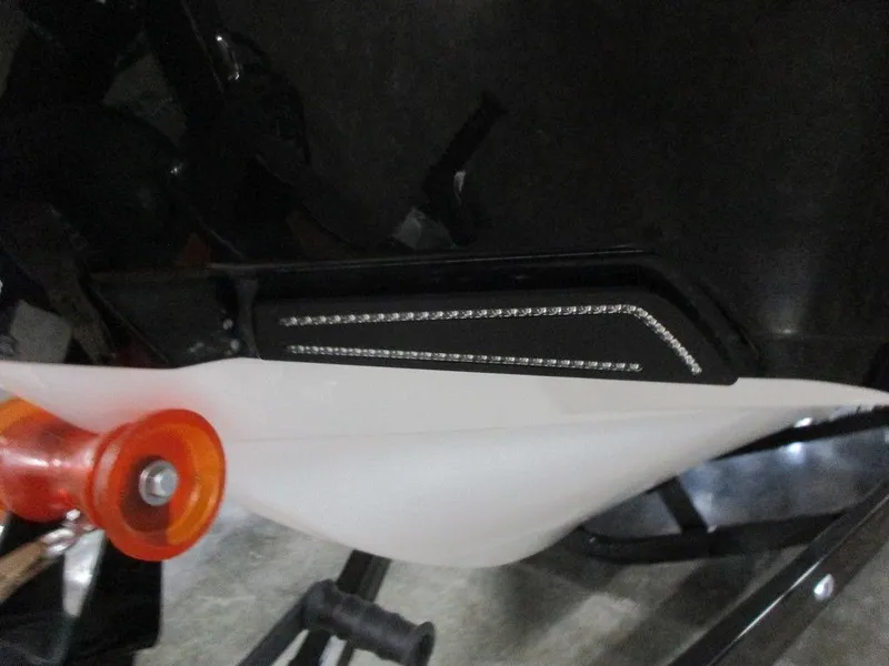 Slide: The Image of Close-up of 2023 Axis A225 boat's LED light and hull. - 17