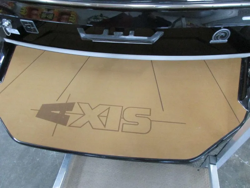 Slide: The Image of 2023 Axis A225 boat swim platform with logo. - 8