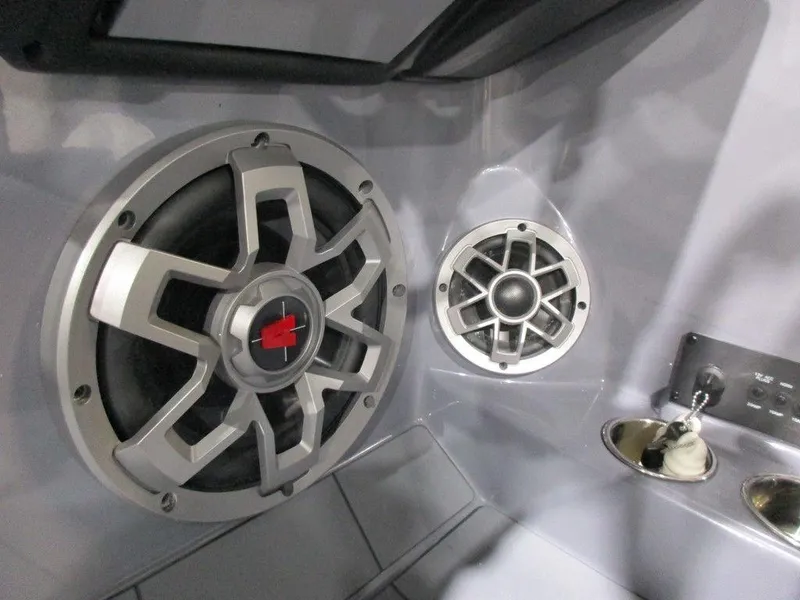 Slide: The Image of 2023 Axis T220 boat speakers and control panel. - 15