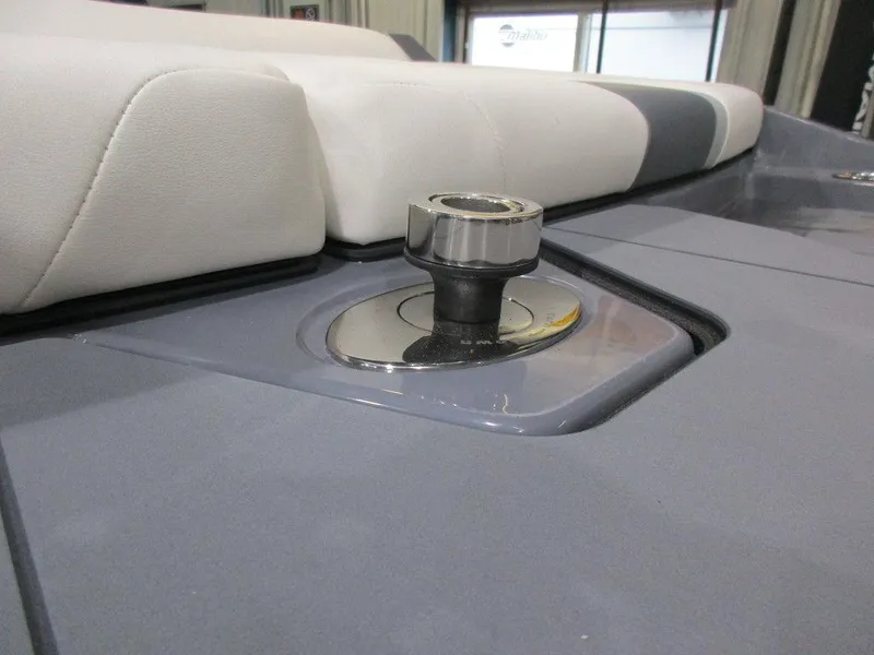 Slide: The Image of Close-up of 2023 Axis T220 boat interior with seating and hardware. - 9