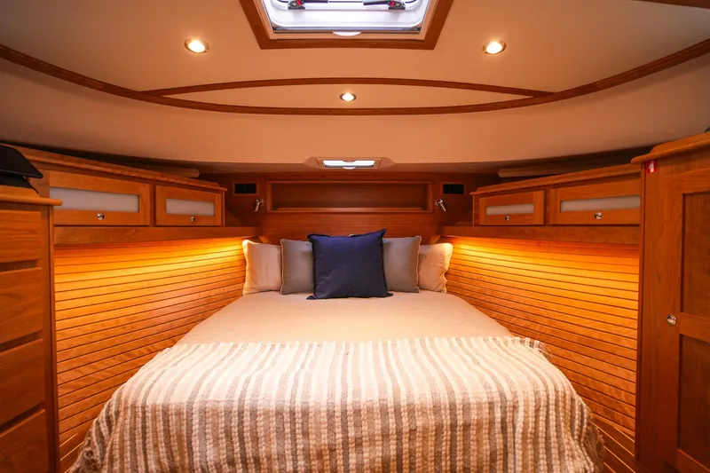 Slide: The Image of Luxurious cabin interior of 2025 Sabre 45 Salon Express yacht. - 34