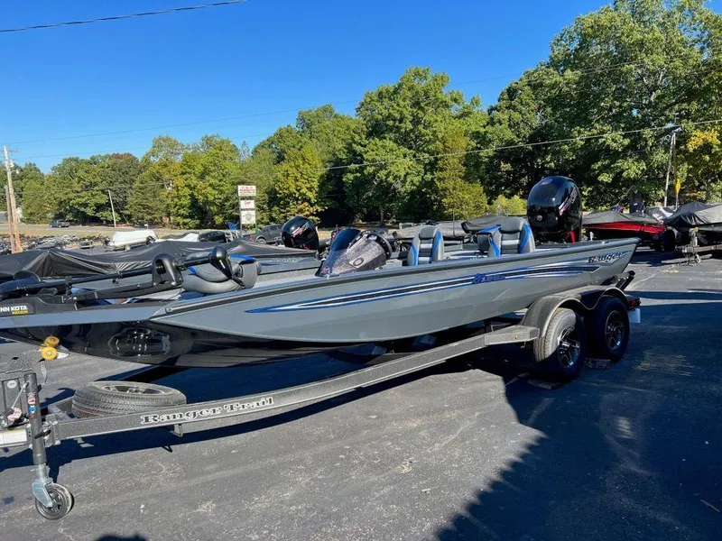 The Image of 2023 Ranger RT198P boat on trailer in outdoor setting. - 0